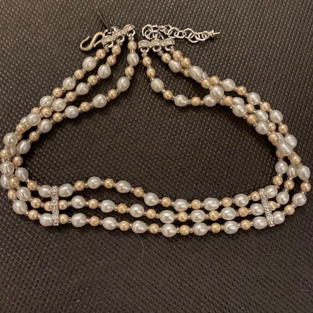 FAUX PEARL CHOKER